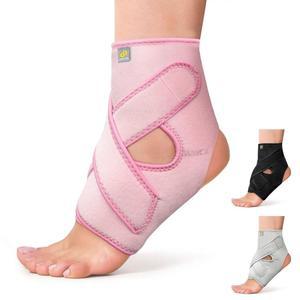 Bracoo 남성 및 여성용 발목 지지 지지대, 조절 가능한 압박 슬리브 스트랩 랩, , 관절염, 스포츠 부상 통기성 네오프렌 보호대, FS10