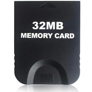 32MB (507 블록) 고속 게임큐브 메모리 카드 - 닌텐도 및 Wii 콘솔 비디오 게임 액세서리 키트와 호환 블랙