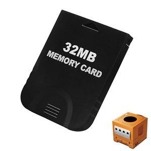 32MB(507 블록) 고속 게임큐브 메모리 카드, 닌텐도 및 Wii 콘솔 액세서리 키트와 호환되는 게임 카드 (블랙)