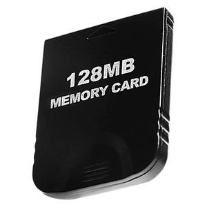 128MB(2043 블록) 고속 게임큐브 메모리 카드, 닌텐도 및 Wii 콘솔 액세서리 키트와 호환되는 게임 카드 (블랙)