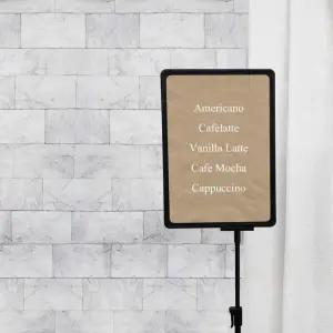 POP 스탠드 소형 거치대 A4 안내스탠드 메뉴스탠드 광고스탠드