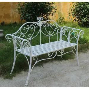 야외용 벤치의자 공원 마당 대기 카페 휴식 철제 유럽