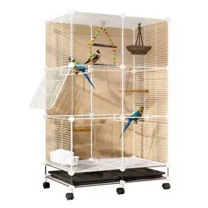 앵무새 대형 새장 케이지 철제 조립식 이동장 새집