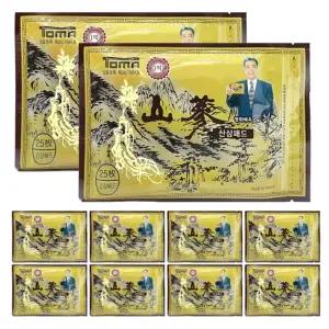 산삼패드 25매 10팩 건강패드 찜질팩 붙이는 손목 통증패치 어깨파스 손목파스 붙이는파스 발목파스