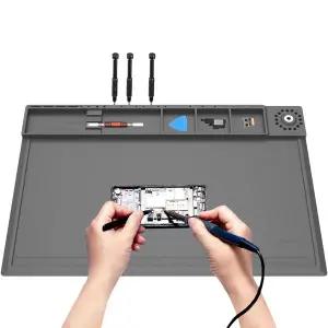 호환  납땜 스테이션 매트 실리콘 수리 패드 932  전자 노트북 시계 수리용 F 내열성 자석 매트