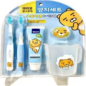 페리오 주니어 라이언 양치세트 8 13세 칫솔치약세트 양치컵세트 칫솔치약 카카오프렌즈
