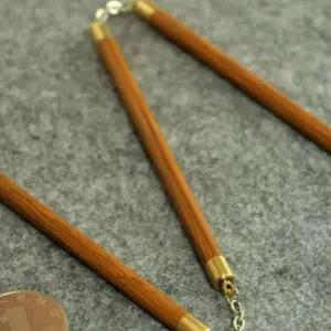 단단한 원목 쌍절곤 도장 격투기 학원 성능 무술 팔각 연습용 연습