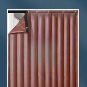 탈착식 방음커튼 차음시트 매장입구 단열 방풍 출입문 시트