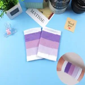 손목보호대 스포츠 헬스 테니스 등산 패션 손목아대 니트 밴드 보라 1P