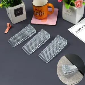 DIY 가구부속품 실리콘 방문 현관문 고정 도어스토퍼 투명 받침 1개