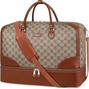 여성용 위켄더백 여행용 더플백 신발 수납함 대형 나일론 주말 토트백 포함 오버나이트백