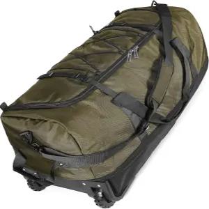 Vrtisa 110L 140L 32인치로 확장 가능한 접이식 옥스포드 소프트 사이드 롤링 더플백 2개의 튼튼한 바퀴