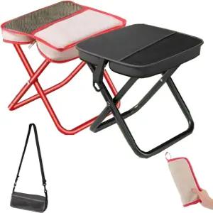 DISFAT 소형 휴대용 접이식 여행 페달 캠핑 스툴 11인치 초경량 미니 발 받침대 장거리 비행 자동차 지하철