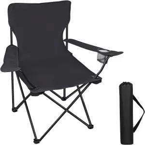 성인과 청소년을 위한 가벼운 캠핑 의자 264LBS 용량의 접이식 휴대용 가방 해변 피크닉 및 야외 활동을