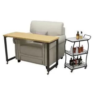 심플 네일탁자 이동식 가구 80x40x70 네일아트