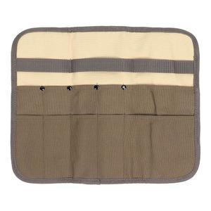 루이 캠핑 식기 정리 가방, 나이프 롤 조리기구 세트 캔버스 보관 휴대용 걸이 피크닉 보관함 야외 바비큐 활동을 위한 장비 위생 경량화