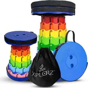 성인 야외 여행 낚시를 위한 350파운드 적재 용량의 접이식 캠핑 의자와 좌석 쿠션 및 나일론 가방 조절식