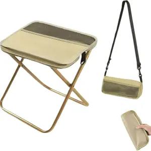 CIYOJA 접이식 스툴 포켓 의자 휴대용 백팩 시트 캠핑 낚시 하이킹 야외 여행용 경량 컴팩트 수납 가방과
