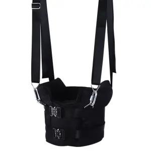 허리견인기 스트레칭 밴드 벨트 요추 교정기 허리보호대