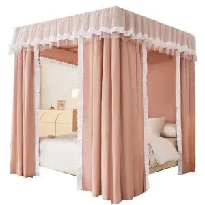 공주침대캐노피 암막 커튼 안방 150x200x200 음영 1.5-1.8m K 모기장