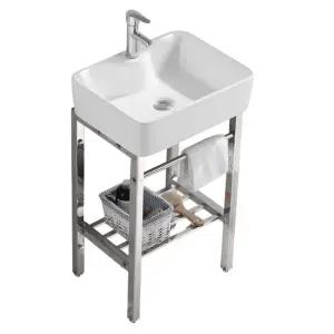 스텐 세면대 하부 호텔 스탠드 사각 다이 철제