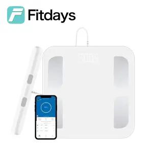 호환  Fitdays Smart 8 전극 체지방 체중계 생체 임피던스 측정기 체성분 측정기