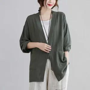 여사친 미디 캐주얼 가을 루즈핏 슬림핏 롱가디건 코트 가디건 빅사이즈 OP3