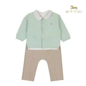 [롯데백화점]에뜨와 엘런니트3PCS상하세트 07T123201/임신,출산,백일,돌선물,조카선물,유아정장