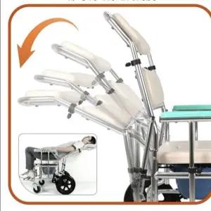 샴푸의자 배변체어 휠체어 목욕용 좌식 리클라이닝 요양원 치매노인 요양병원 간병