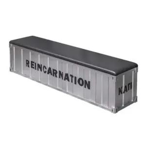 철제 수납 벤치 대기 의자 웨이팅 업소용 깡통 매장