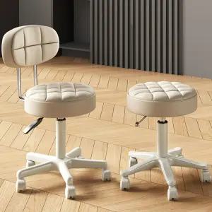 미용실의자 바퀴달린 원형 메이크업 네일샵 의자