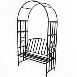 아치 펜스 의자 옥탑 옥상 정원 야외 장미 넝쿨 데코