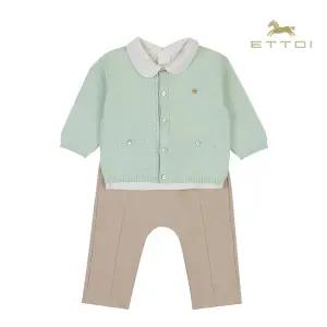 엘런니트3PCS상하세트 07T123201/임신출산백일돌선물조카선물유아정장