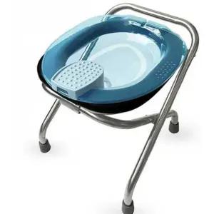 접이식좌욕의자 체어 변기 강관스툴 레드 좌욕기