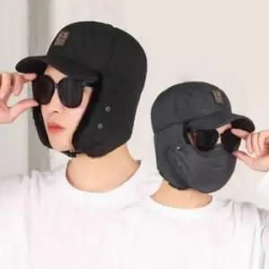 남자 귀달이 털 방한 모자 외출 귀덮개