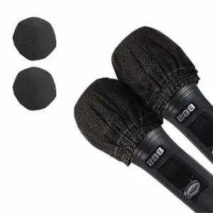 [셀러에이드]일회용 부직포 마이크 커버 2P 1set 블랙