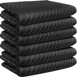 JourneyO 6 패딩 이사 및 포장 담요 - 80 x 72 보관용 가구 패드 배송