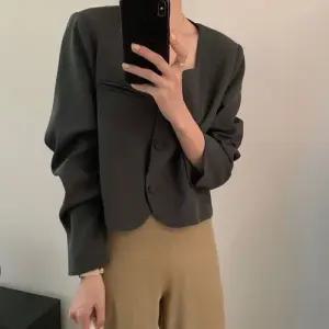 여사친 코트 쇼트 올가을 자켓 상의 칼라 정장 작은 양복 OP3