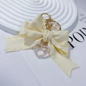 가방고리 키링 미니 가방고리 하트 진주