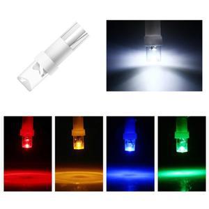 1000Pcs T5 LED 자동차 방향 지시등 주차 조명 5 색 흰색 파란색 빨간색 노란색 녹색 DC 12V 악기