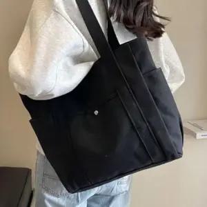 데일리 캔버스 포켓 수납 숄더 토트백 여성가방 6SS