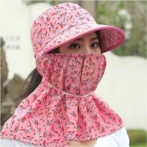 넓은 챙 썬캡 여성 농사 작업 자외선차단