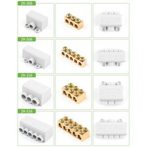 고전력 1 다중 출력 케이블 접합 60A/400V 1-6mm2 와이어 줄 커넥터 나사 배선 터미널 블록