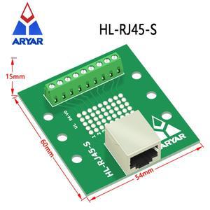 RJ45 수평 및 암 브레이크아웃 보드 분배기 어댑터 Din 레일 장착