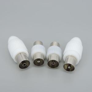 TV RF 동축 수 플러그 어댑터 직각 안테나 커넥터 T1 3 방향 잭