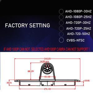 호환 CVBS AHD 1080P 방수 자동차 브레이크 라이트 후면보기 역방향 카메라 메르세데스-벤츠 스프린터 폭스