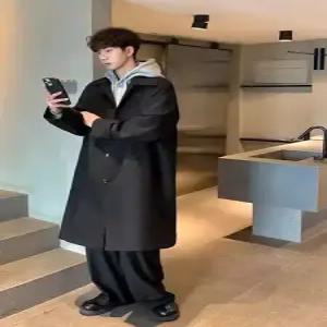 남사친 하프 트렌치 초가을 지식인 코트 트렌드 봄가을 케이프 패피3