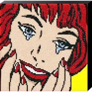 레트로로맨스 행복한 눈물 (캔버스) 보석십자수 25x25