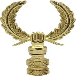 로열 디자인 로렐 화환 램프 최종 황동 25인치 광택 쉐이드용