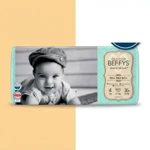 베피스 젠틀온 플러스 기저귀 남녀공용 대형 36매 3팩